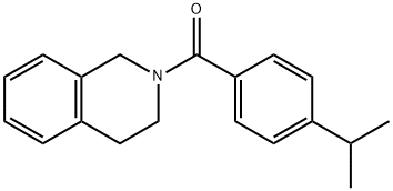 3,4-dihydro-1H-isoquinolin-2-yl-(4-propan-2-ylphenyl)methanone Struktur