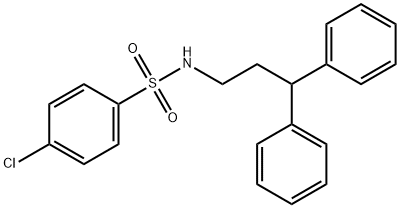 4-chloro-N-(3,3-diphenylpropyl)benzenesulfonamide Struktur