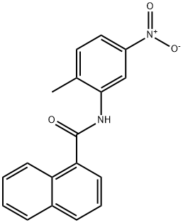 N-(2-methyl-5-nitrophenyl)naphthalene-1-carboxamide Struktur