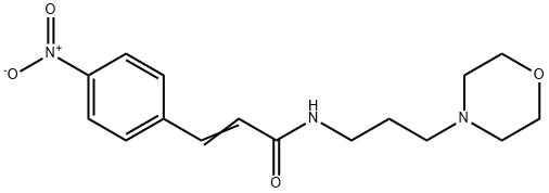 (E)-N-(3-morpholin-4-ylpropyl)-3-(4-nitrophenyl)prop-2-enamide Struktur