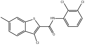 3-chloro-N-(2,3-dichlorophenyl)-6-methyl-1-benzothiophene-2-carboxamide Struktur