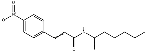 (E)-N-heptan-2-yl-3-(4-nitrophenyl)prop-2-enamide Struktur