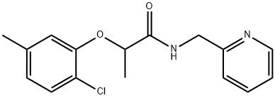 2-(2-chloro-5-methylphenoxy)-N-(pyridin-2-ylmethyl)propanamide Struktur