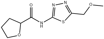 N-[5-(methoxymethyl)-1,3,4-thiadiazol-2-yl]oxolane-2-carboxamide Struktur