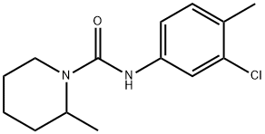 N-(3-chloro-4-methylphenyl)-2-methylpiperidine-1-carboxamide Struktur