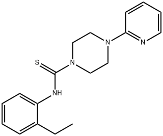 N-(2-ethylphenyl)-4-pyridin-2-ylpiperazine-1-carbothioamide Struktur