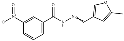 N-[(E)-(5-methylfuran-3-yl)methylideneamino]-3-nitrobenzamide Struktur