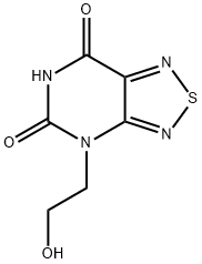 4-(2-hydroxyethyl)-[1,2,5]thiadiazolo[3,4-d]pyrimidine-5,7-dione Struktur