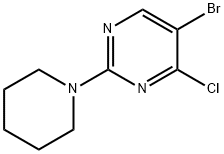 5-bromo-4-chloro-2-piperidin-1-ylpyrimidine Struktur