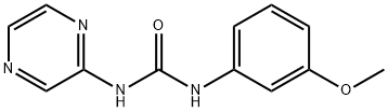 1-(3-methoxyphenyl)-3-pyrazin-2-ylurea Struktur