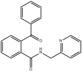 2-benzoyl-N-(pyridin-2-ylmethyl)benzamide Struktur