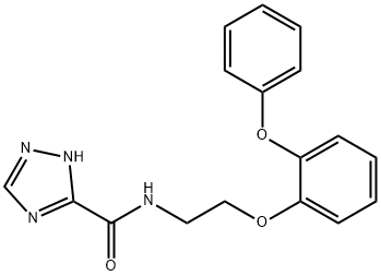 N-[2-(2-phenoxyphenoxy)ethyl]-1H-1,2,4-triazole-5-carboxamide Struktur