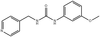 1-(3-methoxyphenyl)-3-(pyridin-4-ylmethyl)urea Struktur