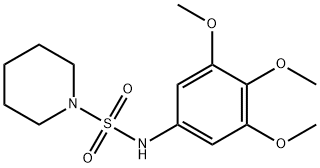 N-(3,4,5-trimethoxyphenyl)piperidine-1-sulfonamide Struktur