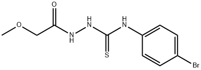 1-(4-bromophenyl)-3-[(2-methoxyacetyl)amino]thiourea Struktur