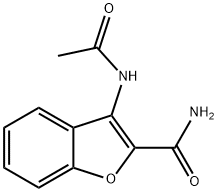 3-acetamido-1-benzofuran-2-carboxamide Struktur