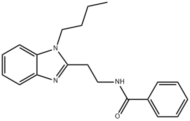 N-[2-(1-butylbenzimidazol-2-yl)ethyl]benzamide Struktur