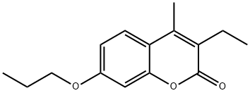 3-ethyl-4-methyl-7-propoxychromen-2-one Struktur