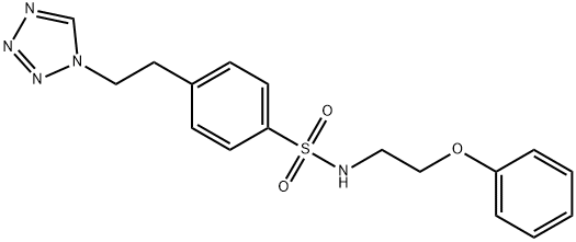 N-(2-phenoxyethyl)-4-[2-(tetrazol-1-yl)ethyl]benzenesulfonamide Struktur