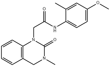 N-(4-methoxy-2-methylphenyl)-2-(3-methyl-2-oxo-4H-quinazolin-1-yl)acetamide Struktur