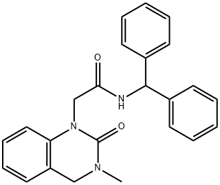 N-benzhydryl-2-(3-methyl-2-oxo-4H-quinazolin-1-yl)acetamide Struktur