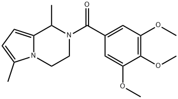 (1,6-dimethyl-3,4-dihydro-1H-pyrrolo[1,2-a]pyrazin-2-yl)-(3,4,5-trimethoxyphenyl)methanone Struktur