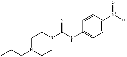 N-(4-nitrophenyl)-4-propylpiperazine-1-carbothioamide Struktur