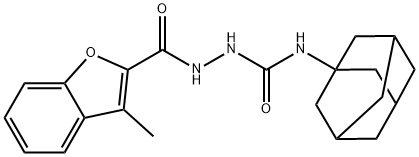 1-(1-adamantyl)-3-[(3-methyl-1-benzofuran-2-carbonyl)amino]urea Struktur