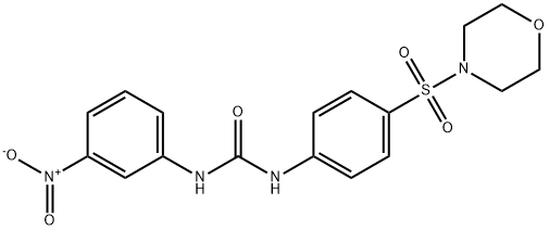 1-(4-morpholin-4-ylsulfonylphenyl)-3-(3-nitrophenyl)urea Struktur