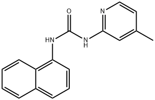 1-(4-methylpyridin-2-yl)-3-naphthalen-1-ylurea Struktur