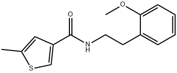 N-[2-(2-methoxyphenyl)ethyl]-5-methylthiophene-3-carboxamide Structure