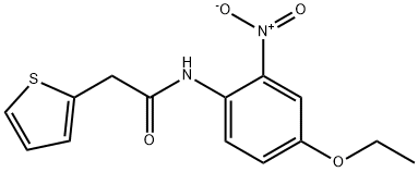 N-(4-ethoxy-2-nitrophenyl)-2-thiophen-2-ylacetamide Structure