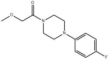 1-[4-(4-fluorophenyl)piperazin-1-yl]-2-methoxyethanone Struktur