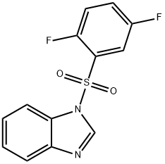 1-(2,5-difluorophenyl)sulfonylbenzimidazole Struktur