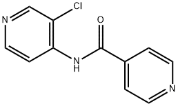 N-(3-chloropyridin-4-yl)pyridine-4-carboxamide Struktur