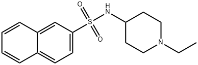 N-(1-ethylpiperidin-4-yl)naphthalene-2-sulfonamide Struktur