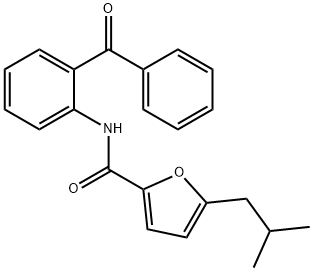 N-(2-benzoylphenyl)-5-(2-methylpropyl)furan-2-carboxamide Struktur