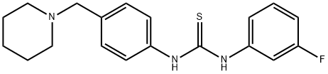 1-(3-fluorophenyl)-3-[4-(piperidin-1-ylmethyl)phenyl]thiourea Struktur