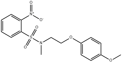 N-[2-(4-methoxyphenoxy)ethyl]-N-methyl-2-nitrobenzenesulfonamide Struktur