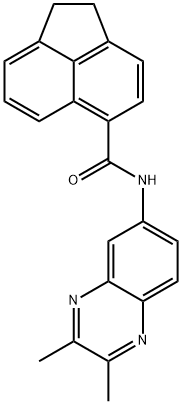 N-(2,3-dimethylquinoxalin-6-yl)-1,2-dihydroacenaphthylene-5-carboxamide Struktur