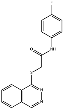 N-(4-fluorophenyl)-2-phthalazin-1-ylsulfanylacetamide Struktur