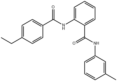 2-[(4-ethylbenzoyl)amino]-N-(3-methylphenyl)benzamide Struktur