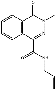 3-methyl-4-oxo-N-prop-2-enylphthalazine-1-carboxamide Struktur