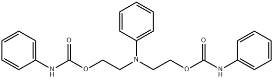 2-[N-[2-(phenylcarbamoyloxy)ethyl]anilino]ethyl N-phenylcarbamate Struktur