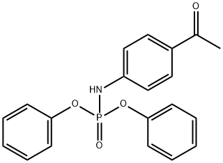 1-[4-(diphenoxyphosphorylamino)phenyl]ethanone Struktur