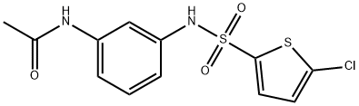 N-[3-[(5-chlorothiophen-2-yl)sulfonylamino]phenyl]acetamide Struktur