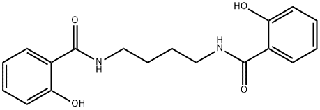 2-hydroxy-N-[4-[(2-hydroxybenzoyl)amino]butyl]benzamide Struktur