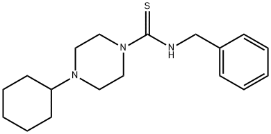 N-benzyl-4-cyclohexylpiperazine-1-carbothioamide Struktur