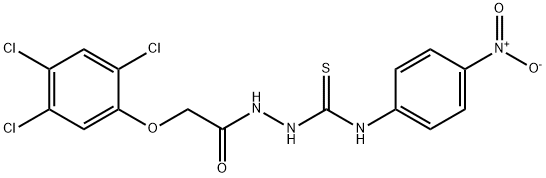 1-(4-nitrophenyl)-3-[[2-(2,4,5-trichlorophenoxy)acetyl]amino]thiourea Struktur