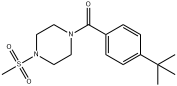 (4-tert-butylphenyl)-(4-methylsulfonylpiperazin-1-yl)methanone Structure